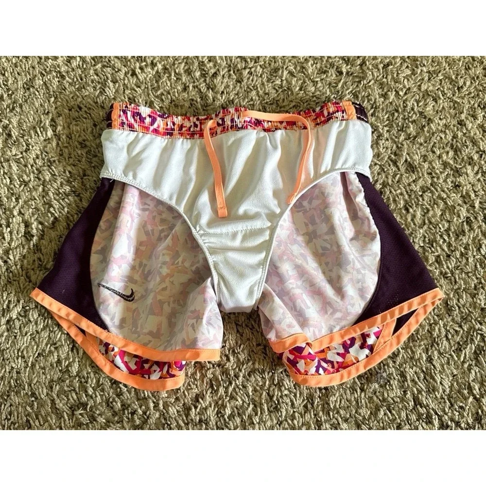 Nike‎ Girls Multicolor Running Shorts Size Medium